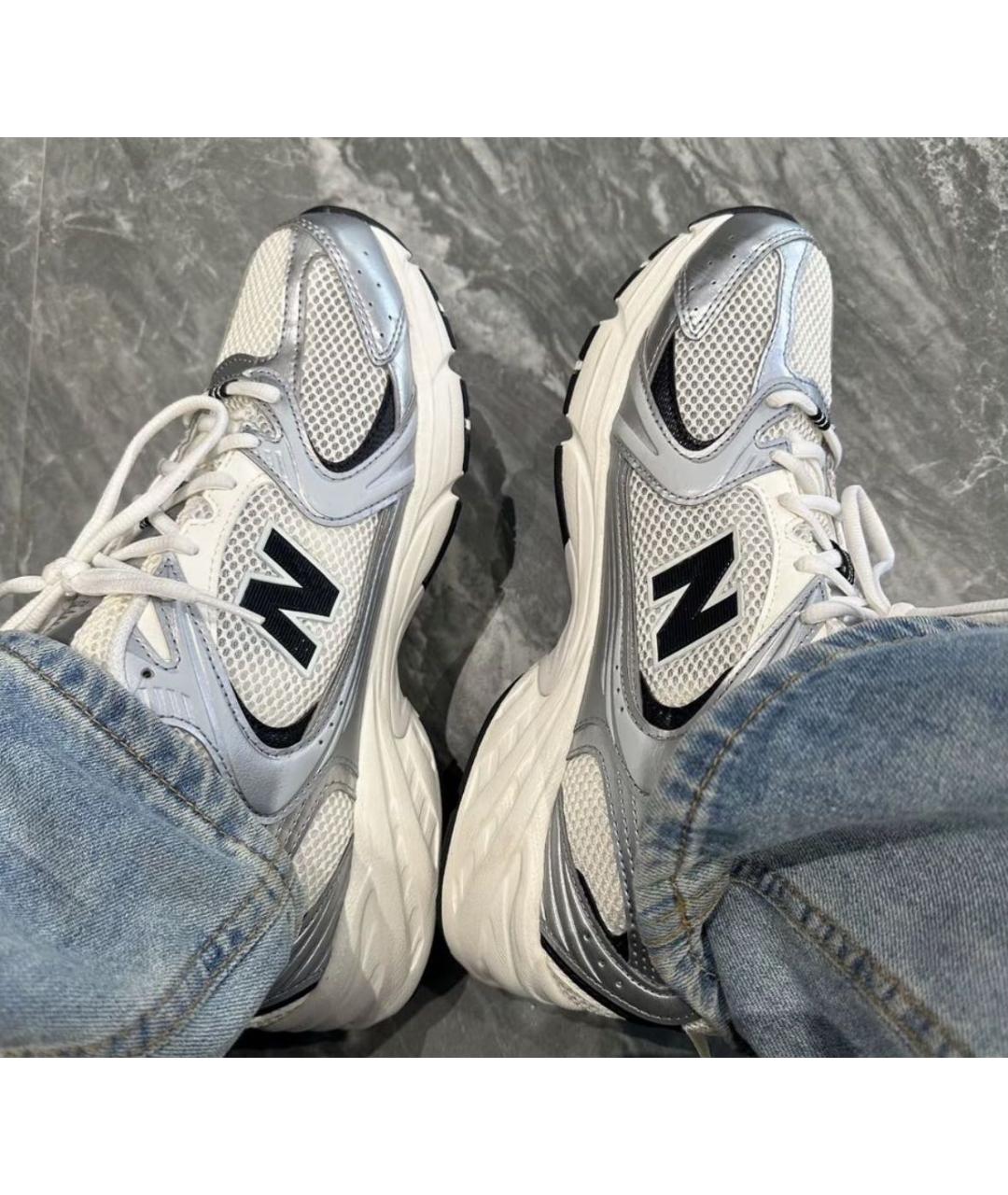 NEW BALANCE Серебряные низкие кроссовки / кеды, фото 8
