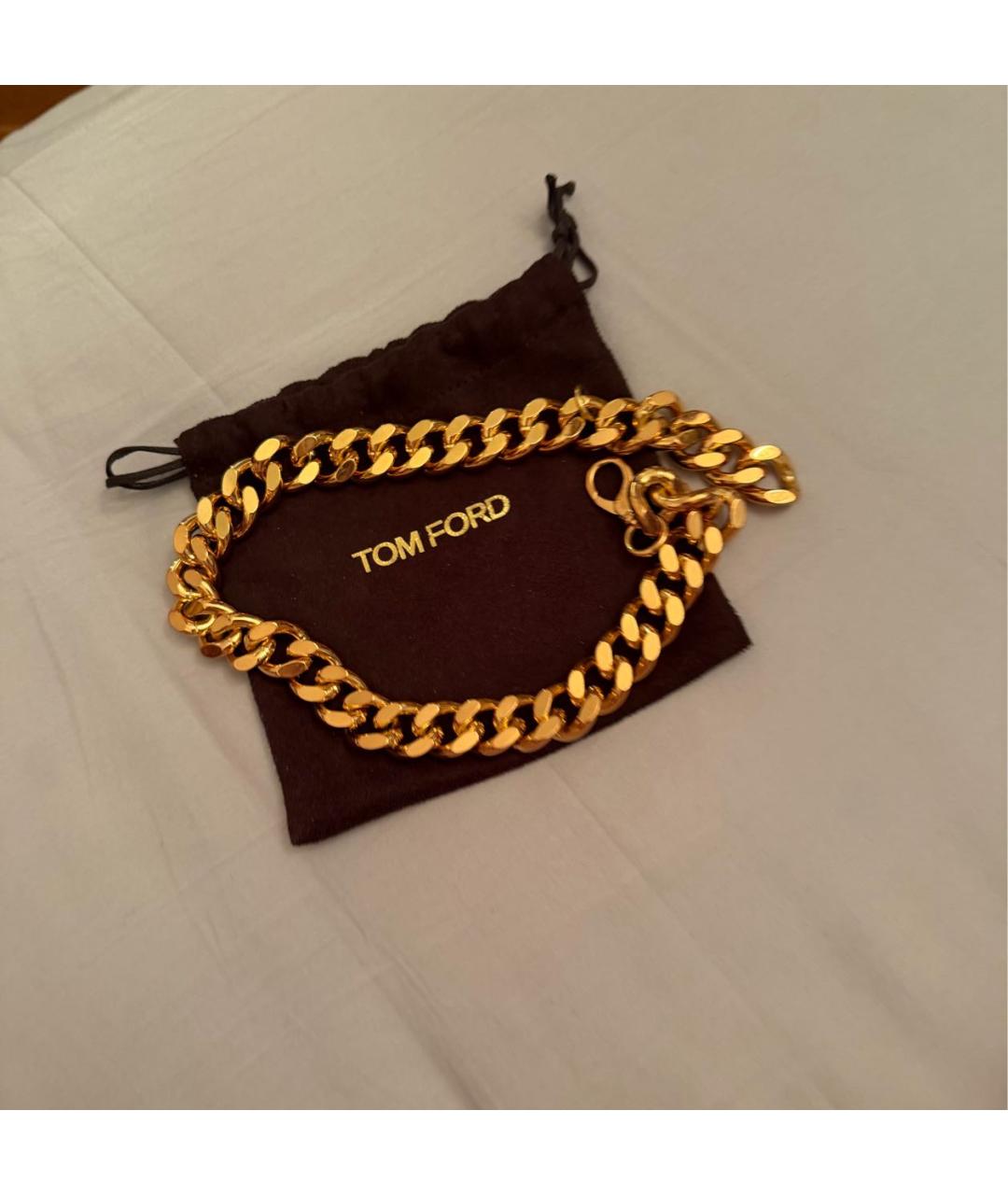 TOM FORD Золотая латунная цепочка, фото 5