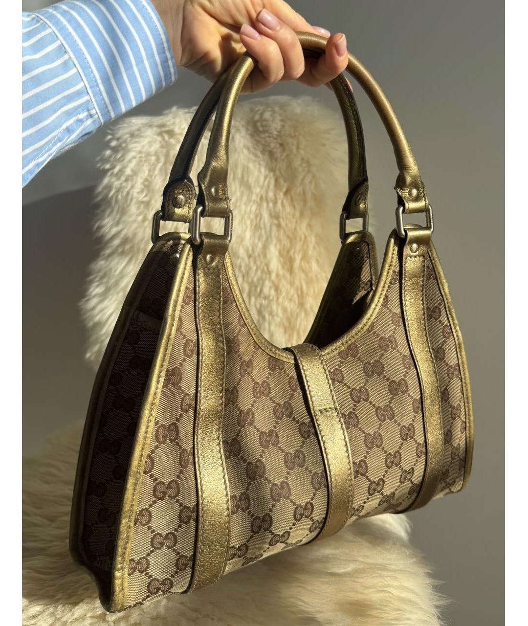 GUCCI Бежевая сумка с короткими ручками, фото 4