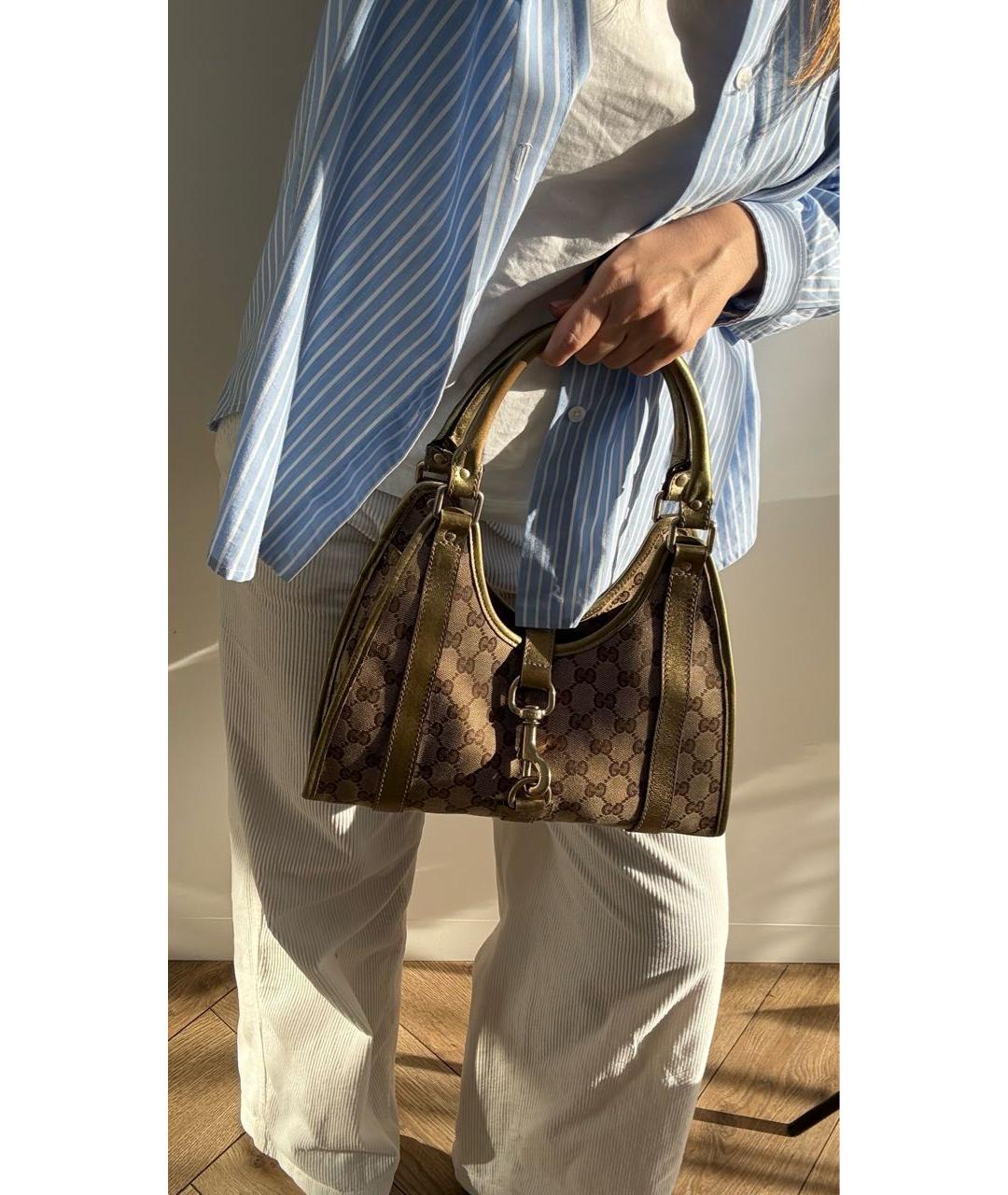 GUCCI Бежевая сумка с короткими ручками, фото 6