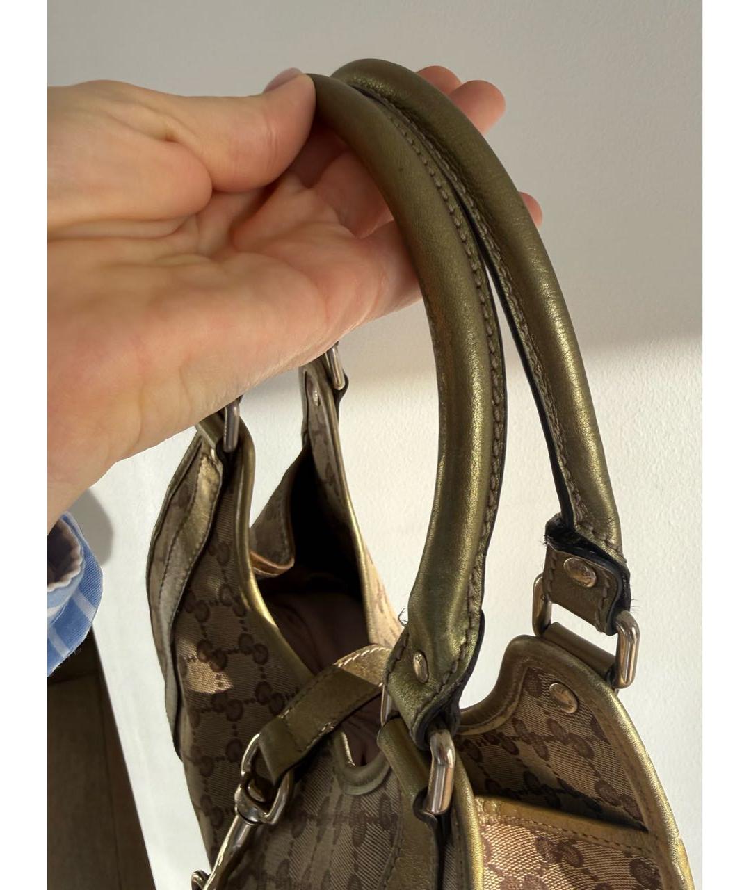 GUCCI Бежевая сумка с короткими ручками, фото 5