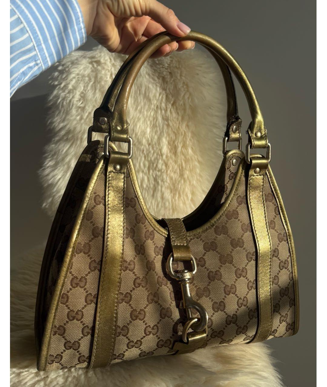 GUCCI Бежевая сумка с короткими ручками, фото 2