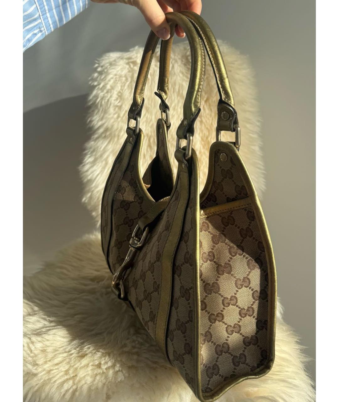 GUCCI Бежевая сумка с короткими ручками, фото 3