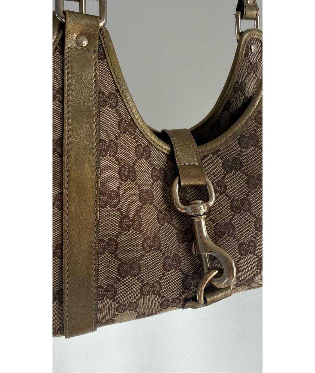 GUCCI Бежевая сумка с короткими ручками, фото 7