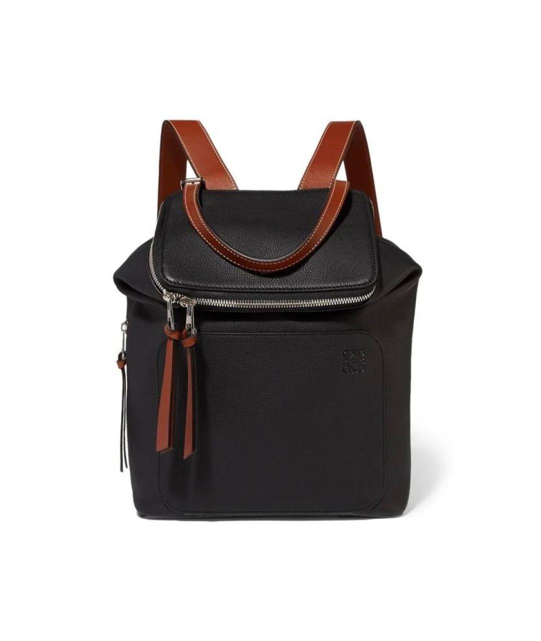 LOEWE Черный кожаный рюкзак, фото 6