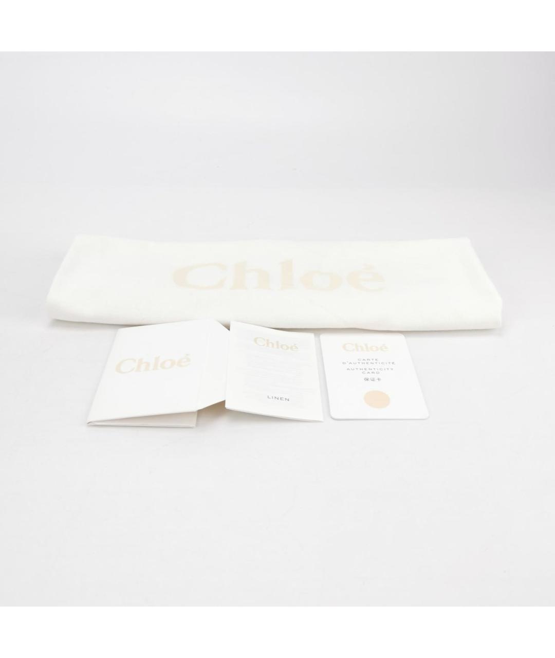 CHLOE Бежевая тканевая сумка тоут, фото 7