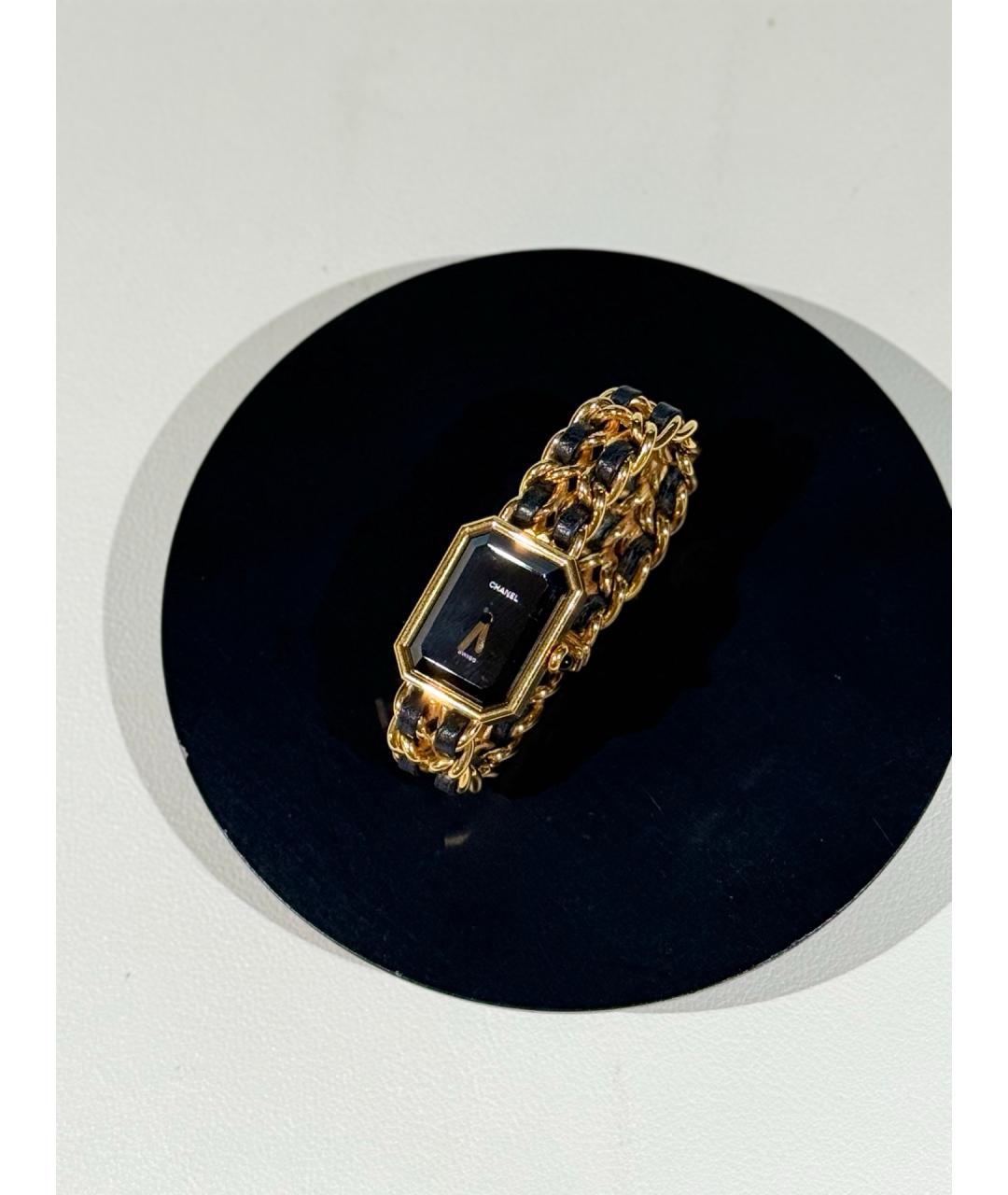CHANEL Черные металлические часы, фото 4
