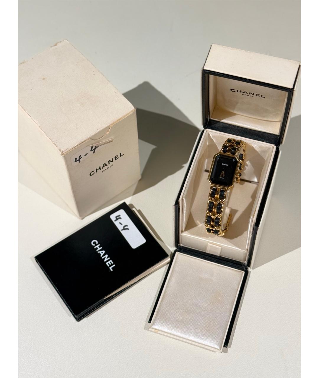 CHANEL Черные металлические часы, фото 2