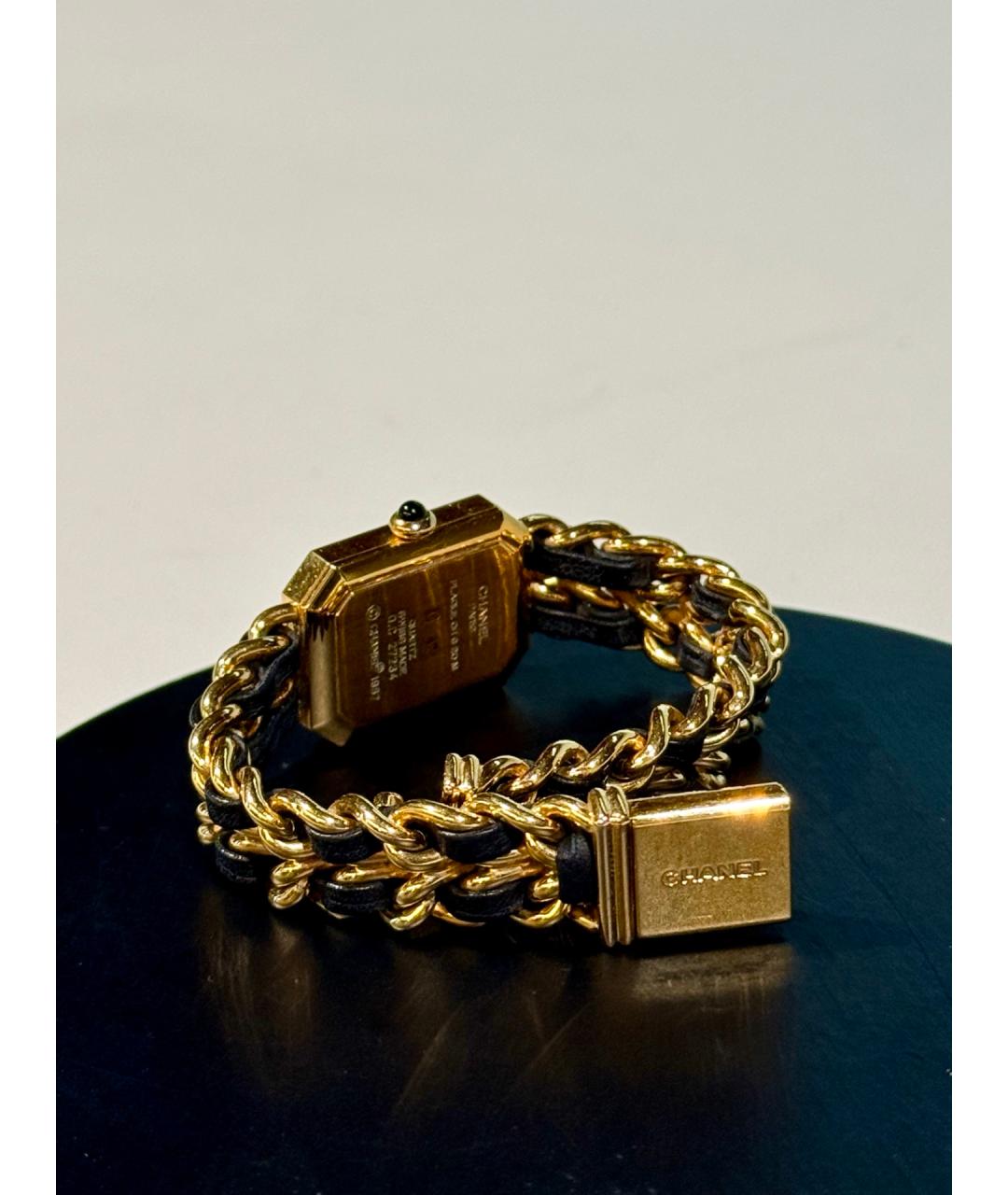 CHANEL Черные металлические часы, фото 3