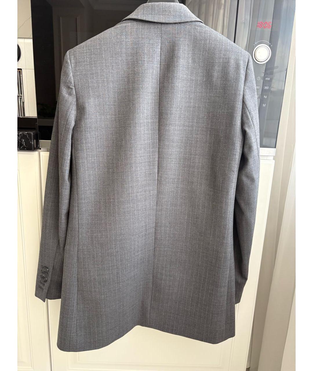MICHAEL MICHAEL KORS Серый шерстяной жакет/пиджак, фото 2