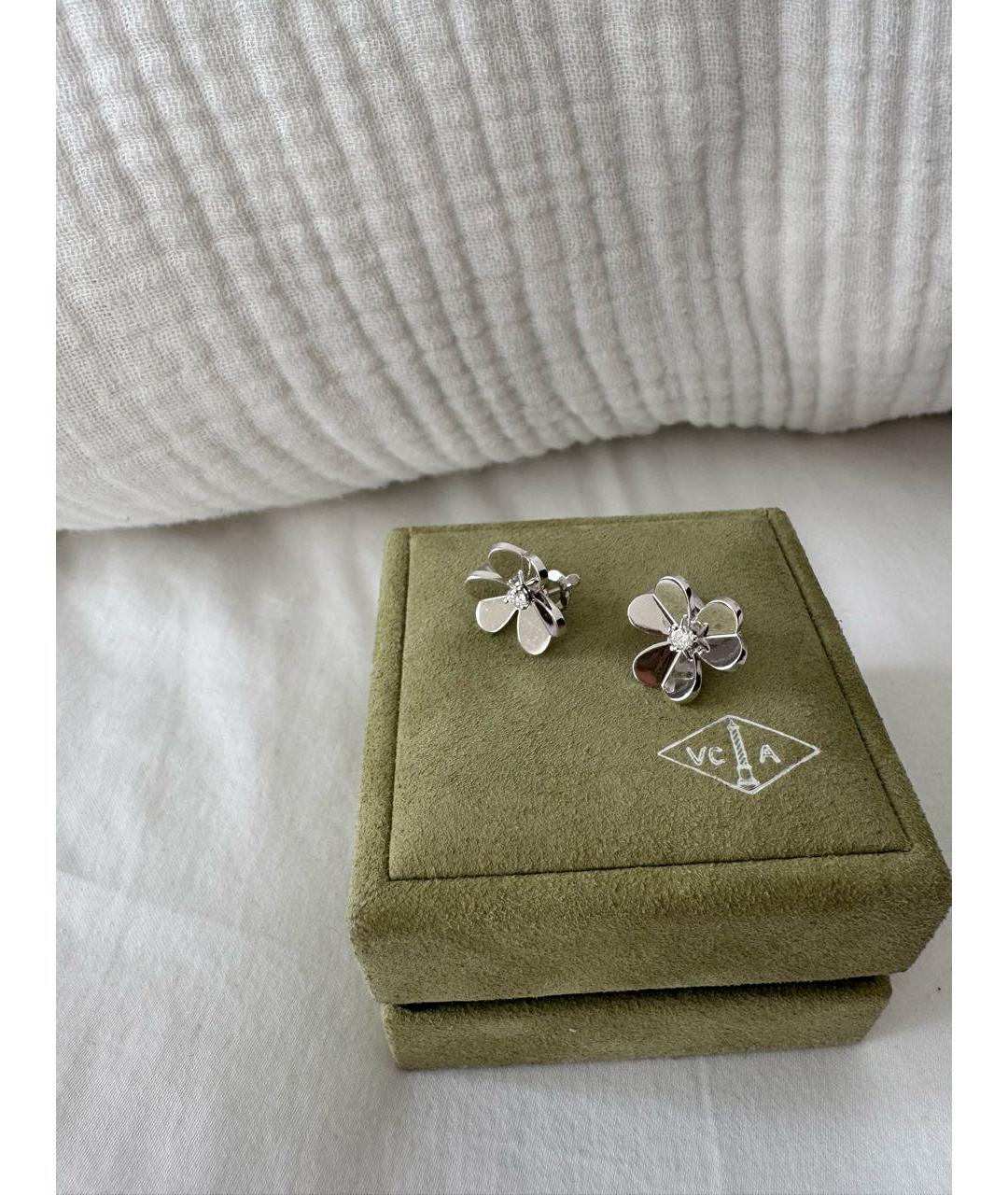 VAN CLEEF & ARPELS Серебряные серьги из белого золота, фото 2