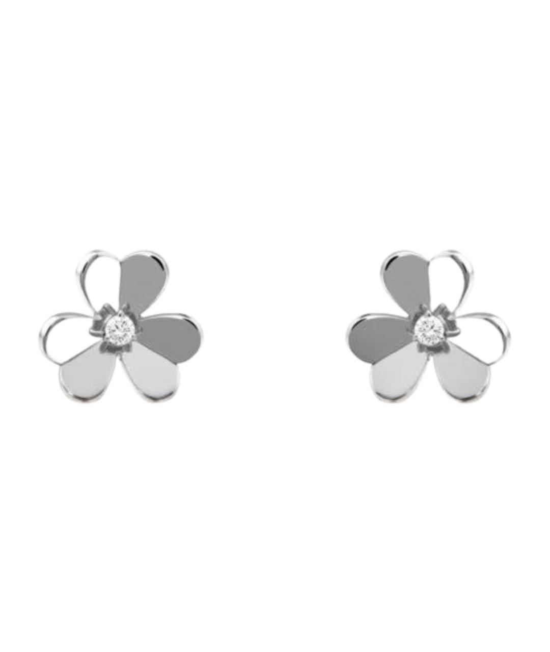 VAN CLEEF & ARPELS Серебряные серьги из белого золота, фото 1