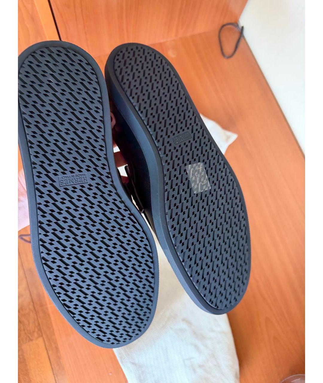 HERMES Черные кожаные лоферы, фото 4