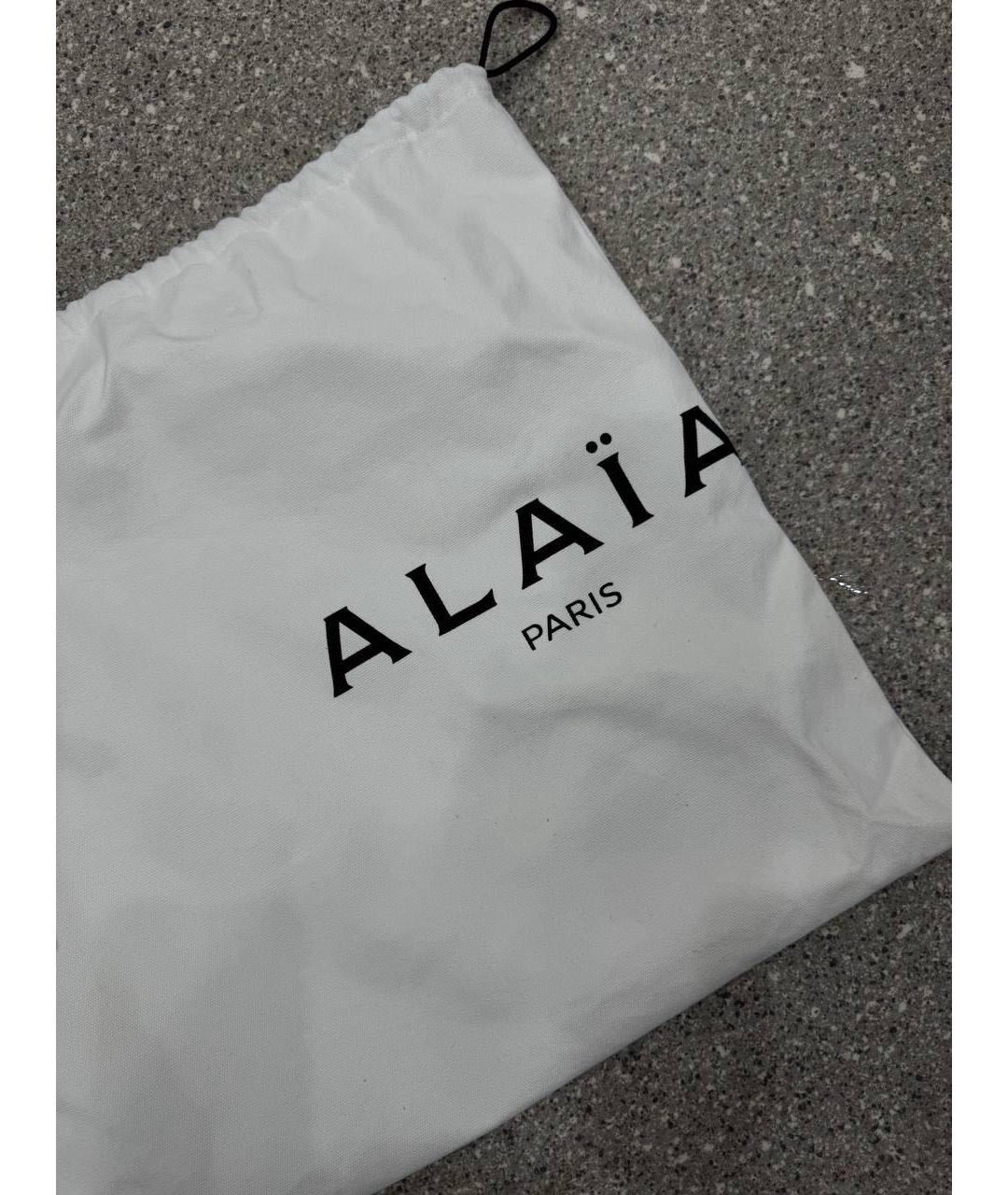 ALAIA Черная кожаная сумка тоут, фото 5