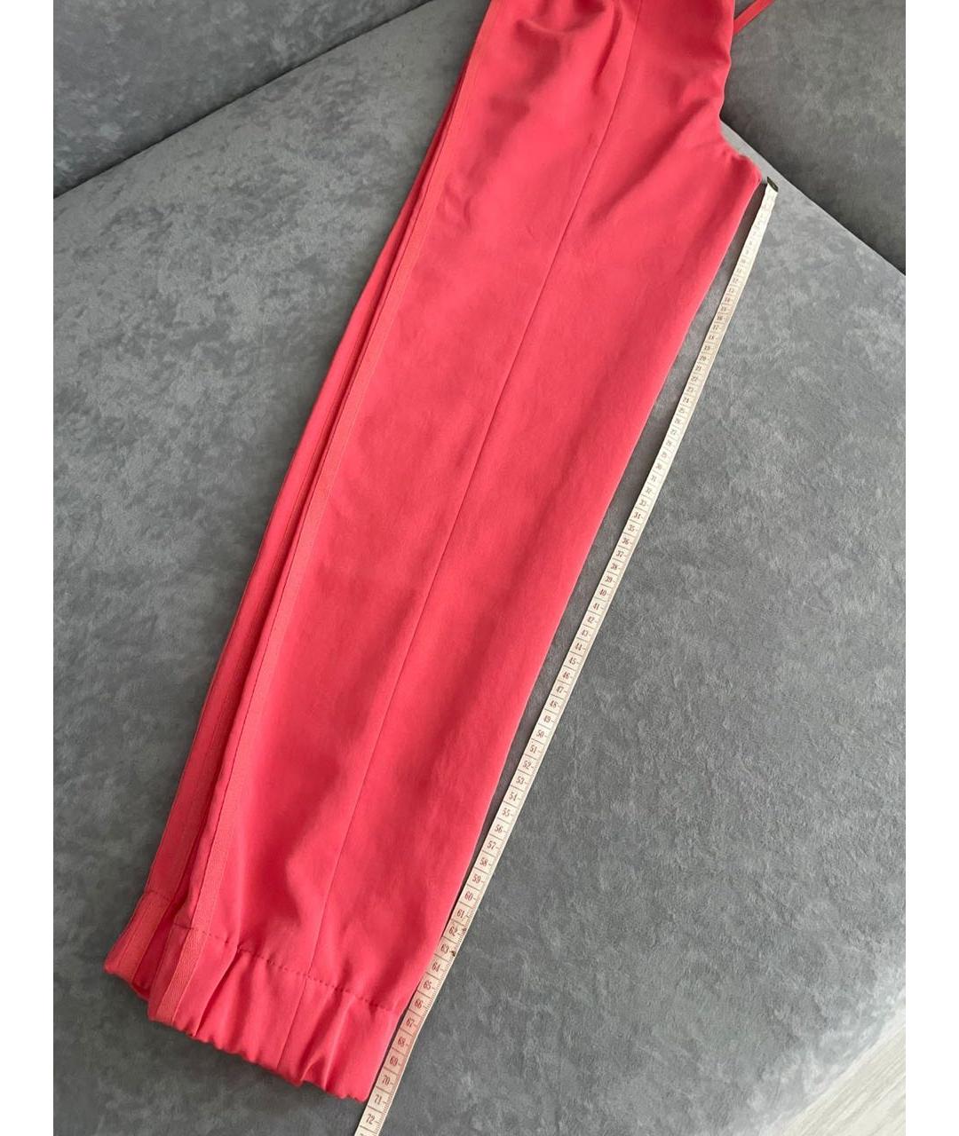 SONIA RYKIEL Коралловые полиэстеровые брюки широкие, фото 6