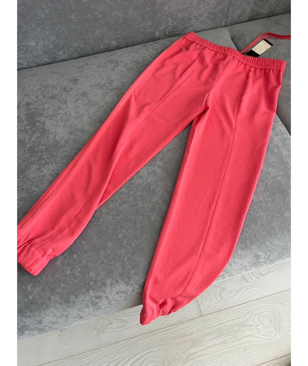 SONIA RYKIEL Коралловые полиэстеровые брюки широкие, фото 2