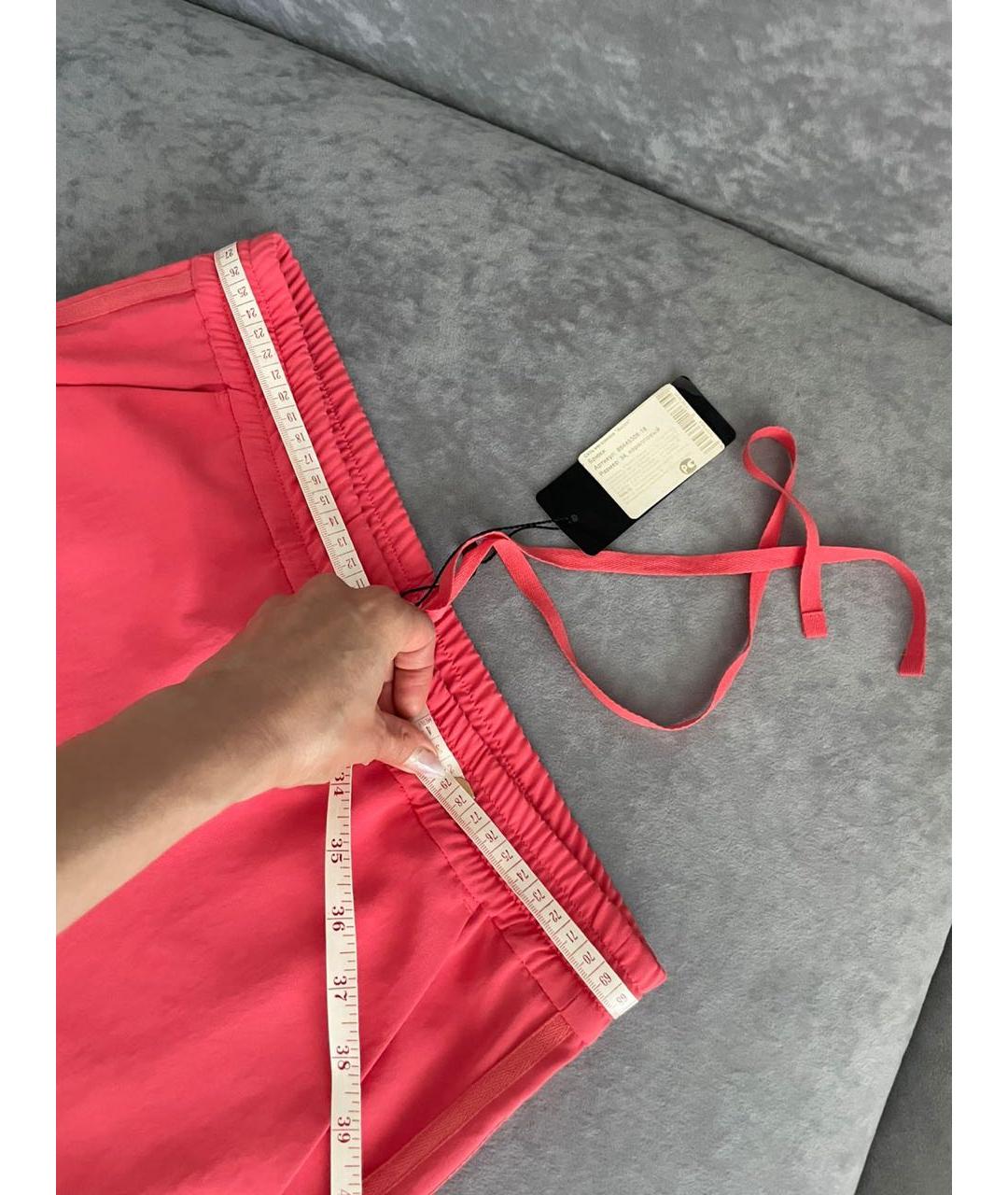 SONIA RYKIEL Коралловые полиэстеровые брюки широкие, фото 5