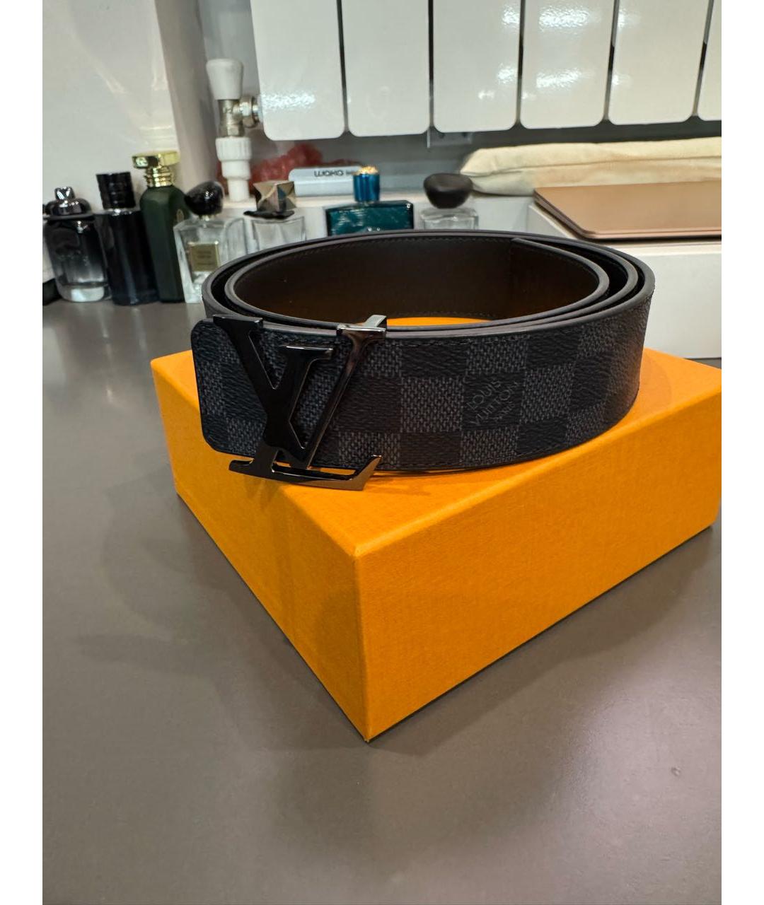 LOUIS VUITTON Черный ремень, фото 7