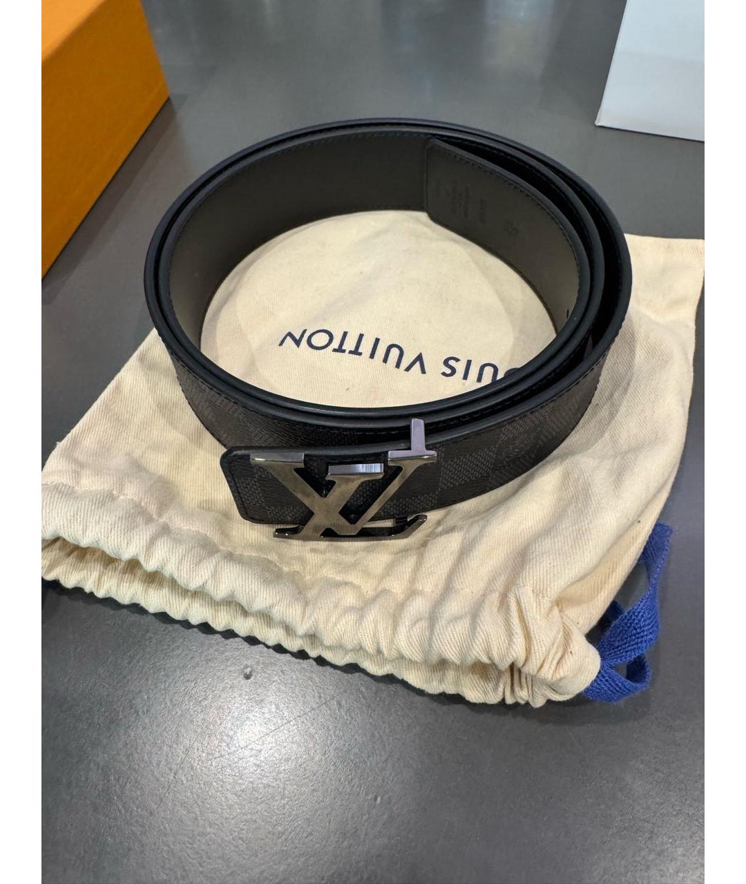 LOUIS VUITTON Черный ремень, фото 5