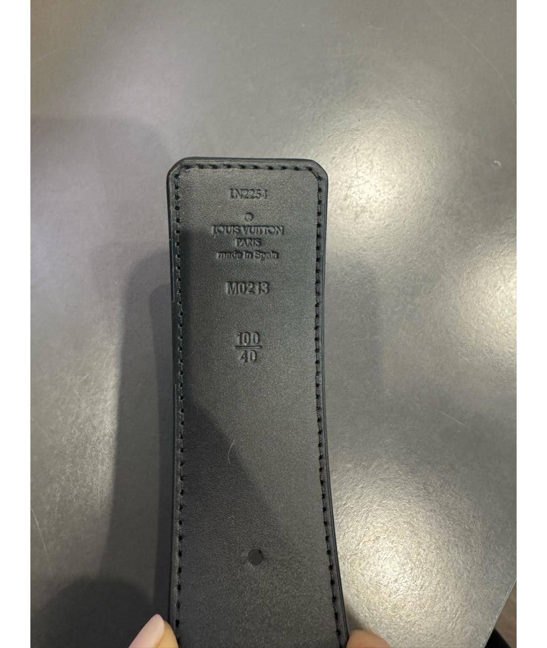 LOUIS VUITTON Черный ремень, фото 3