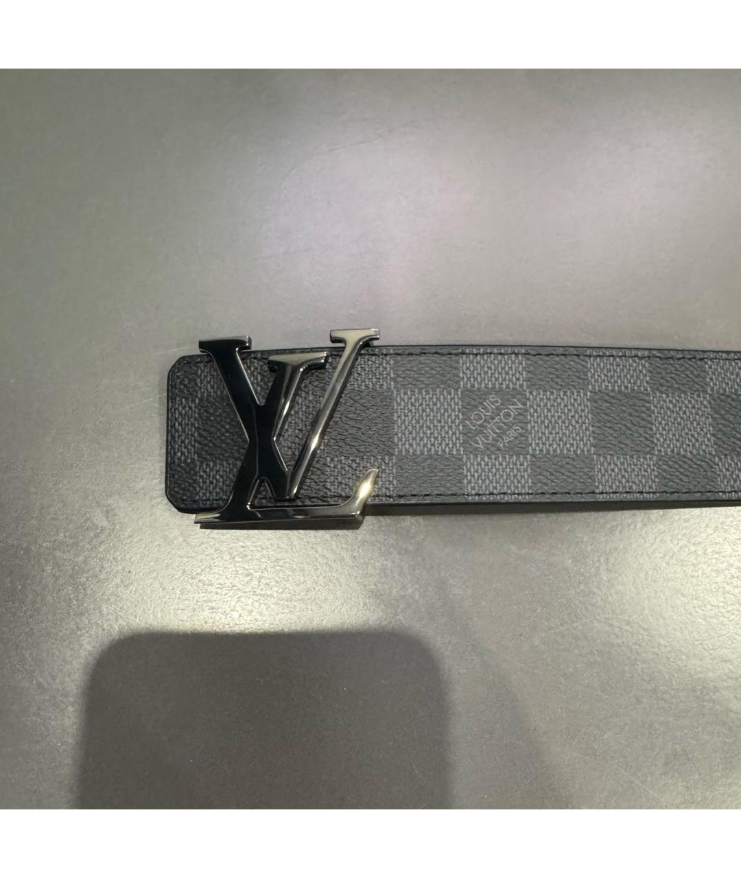 LOUIS VUITTON Черный ремень, фото 2