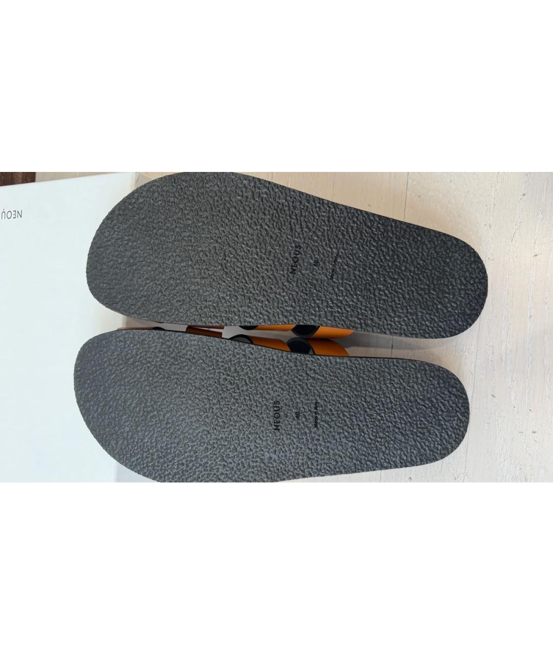 NEOUS Коричневые кожаные сандалии, фото 6