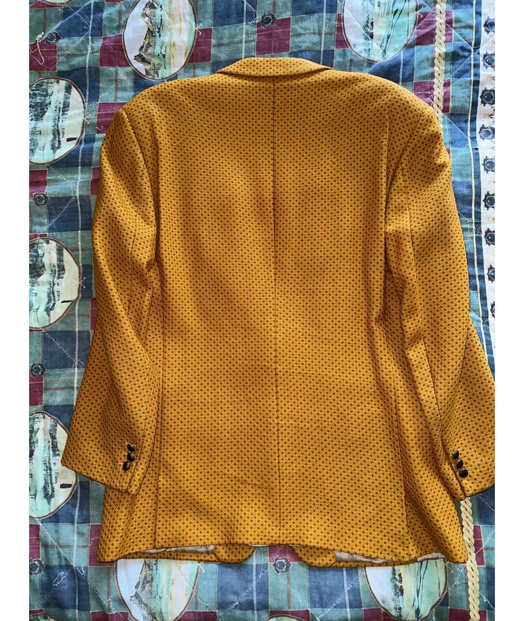 VERSACE Горчичный шерстяной пиджак, фото 2