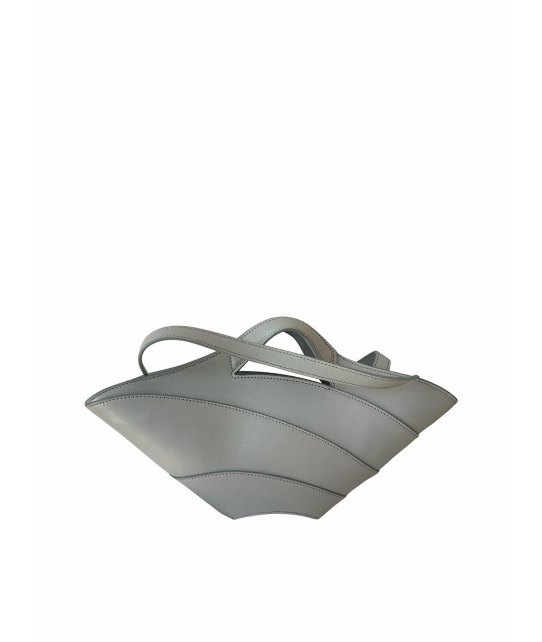 ALAIA Голубая кожаная сумка через плечо, фото 1