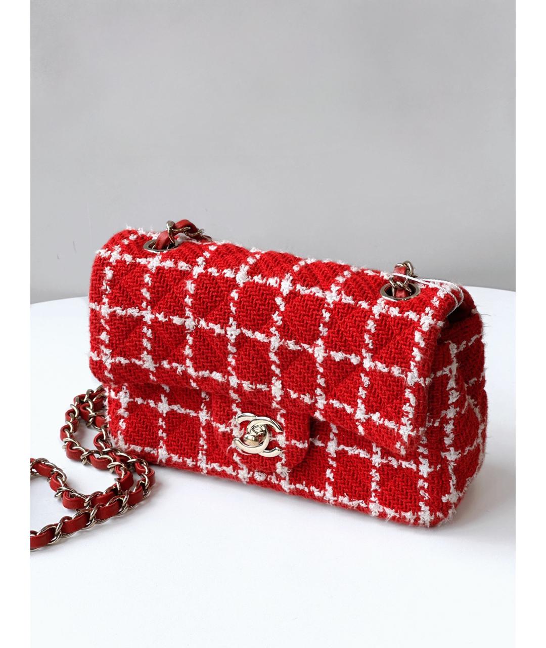 CHANEL Красная сумка через плечо, фото 3