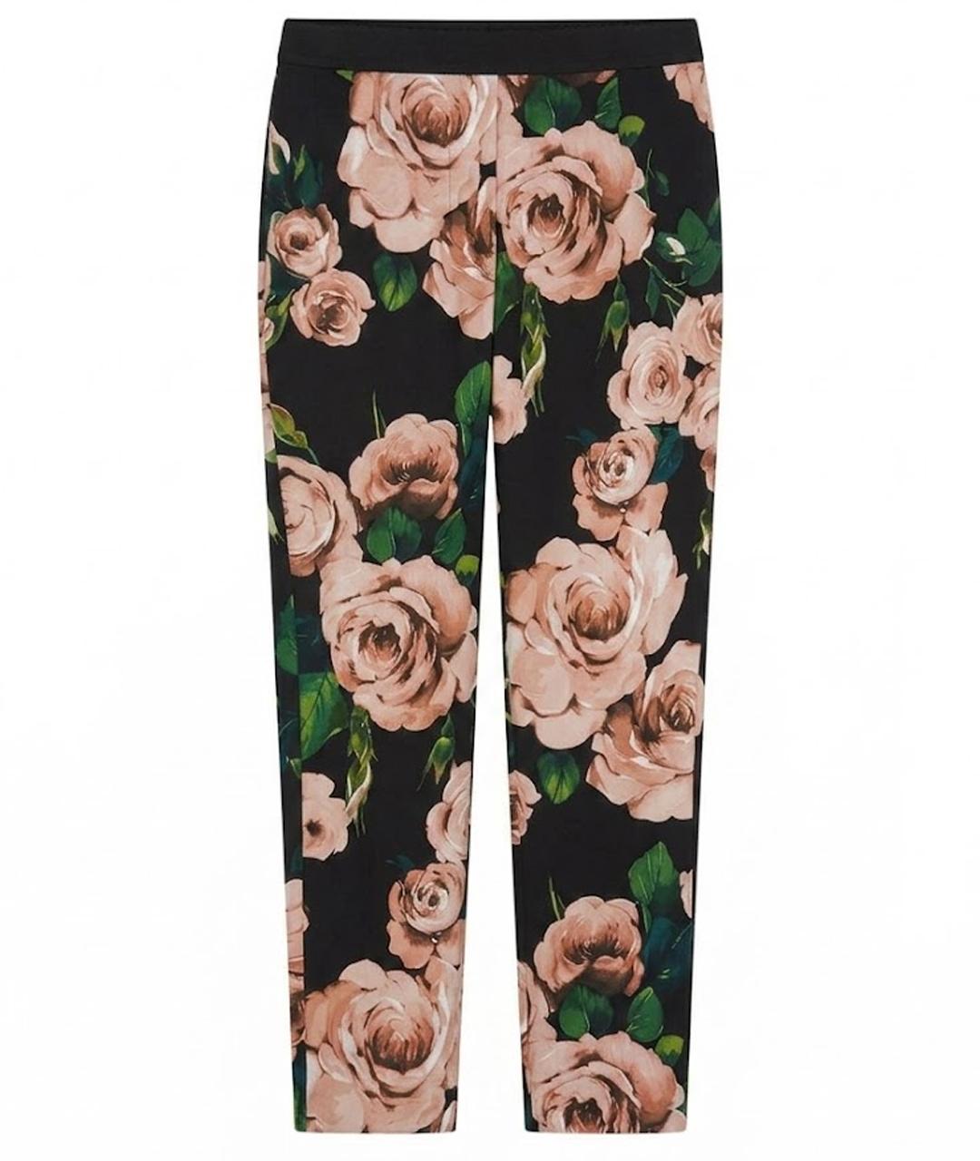 DOLCE&GABBANA Черные вискозные брюки узкие, фото 1