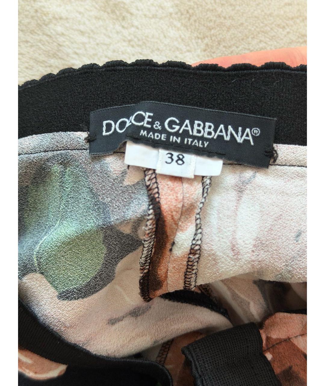 DOLCE&GABBANA Черные вискозные брюки узкие, фото 5