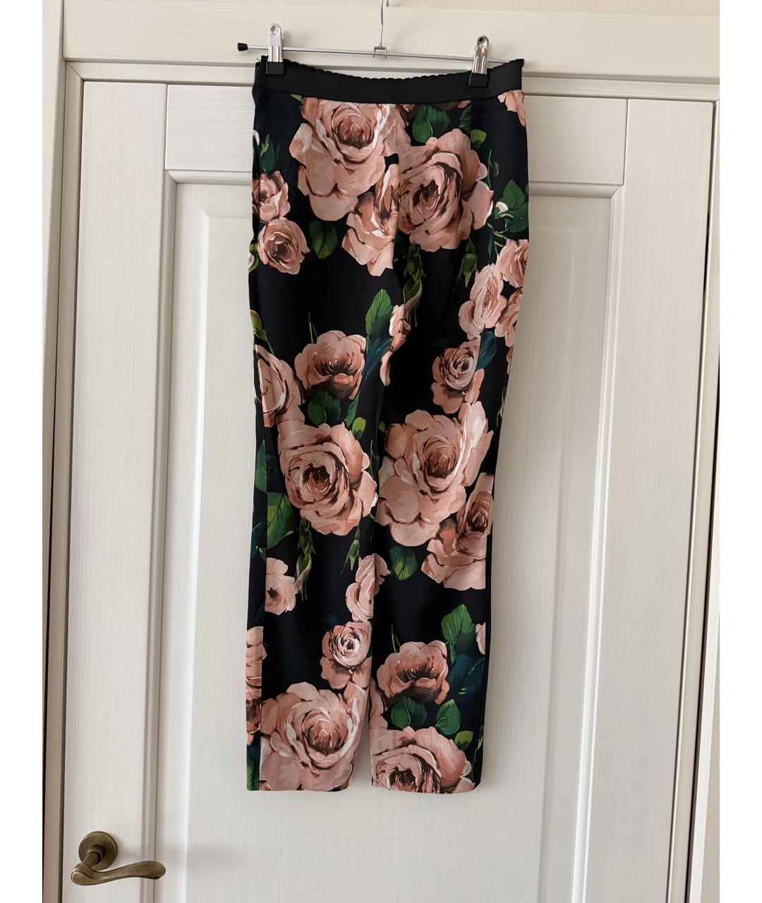 DOLCE&GABBANA Черные вискозные брюки узкие, фото 6