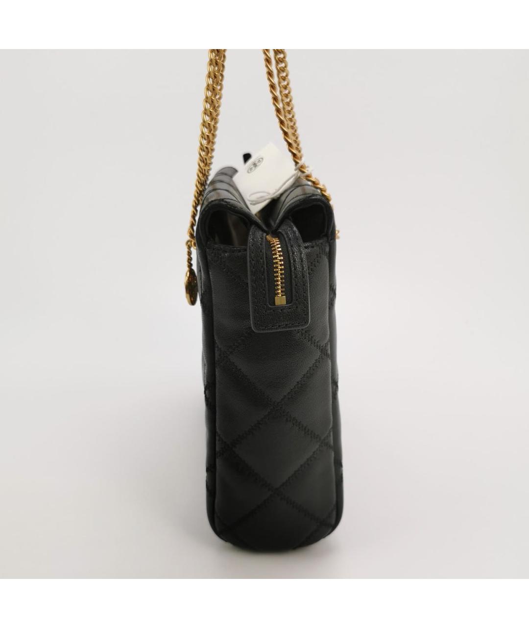 TORY BURCH Черная кожаная сумка через плечо, фото 2