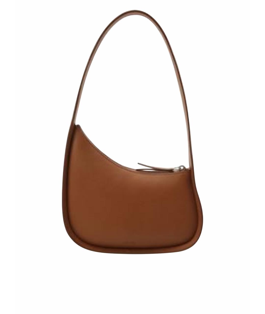 THE ROW Коричневая кожаная сумка с короткими ручками, фото 1