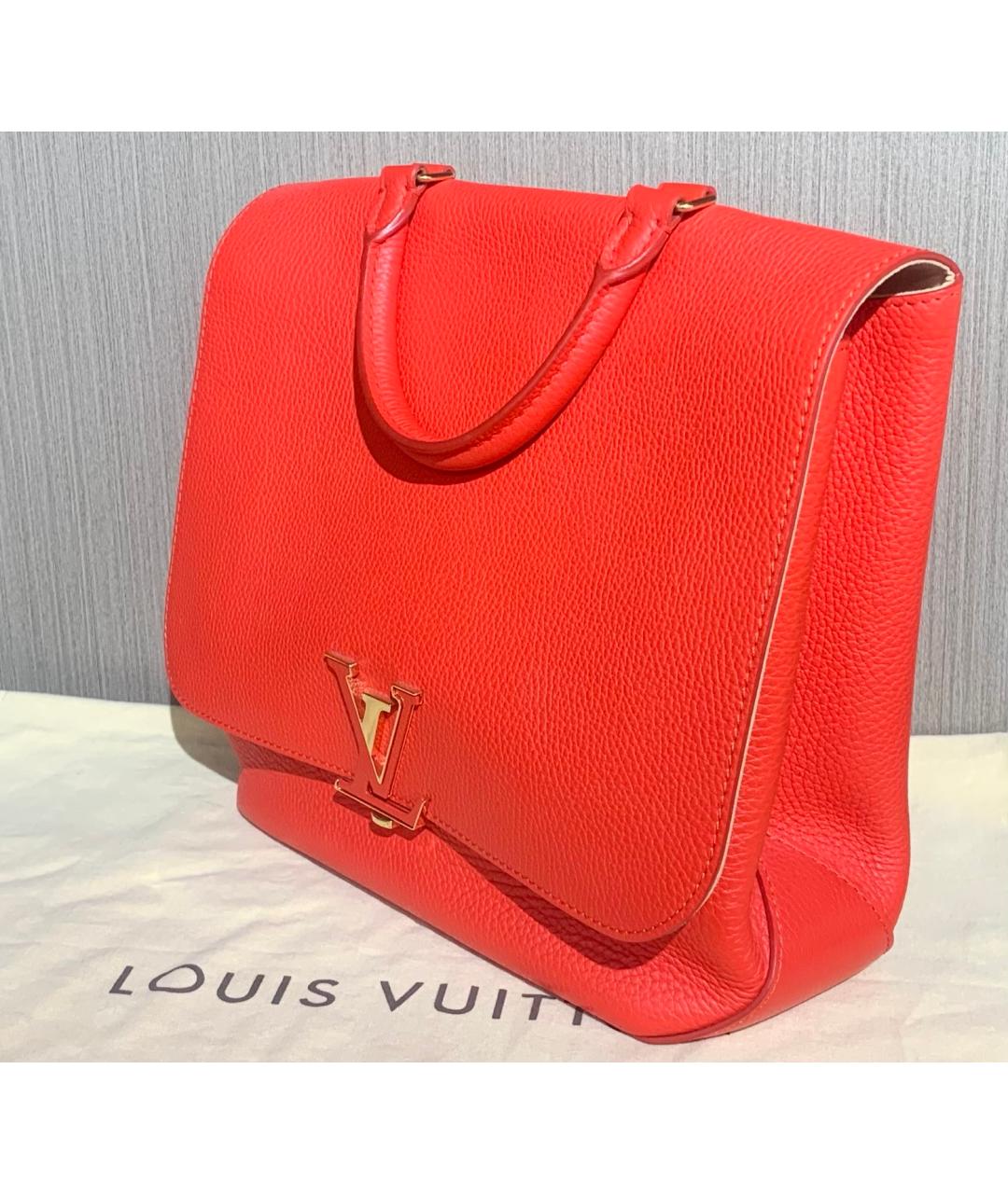 LOUIS VUITTON Красная кожаная сумка тоут, фото 3