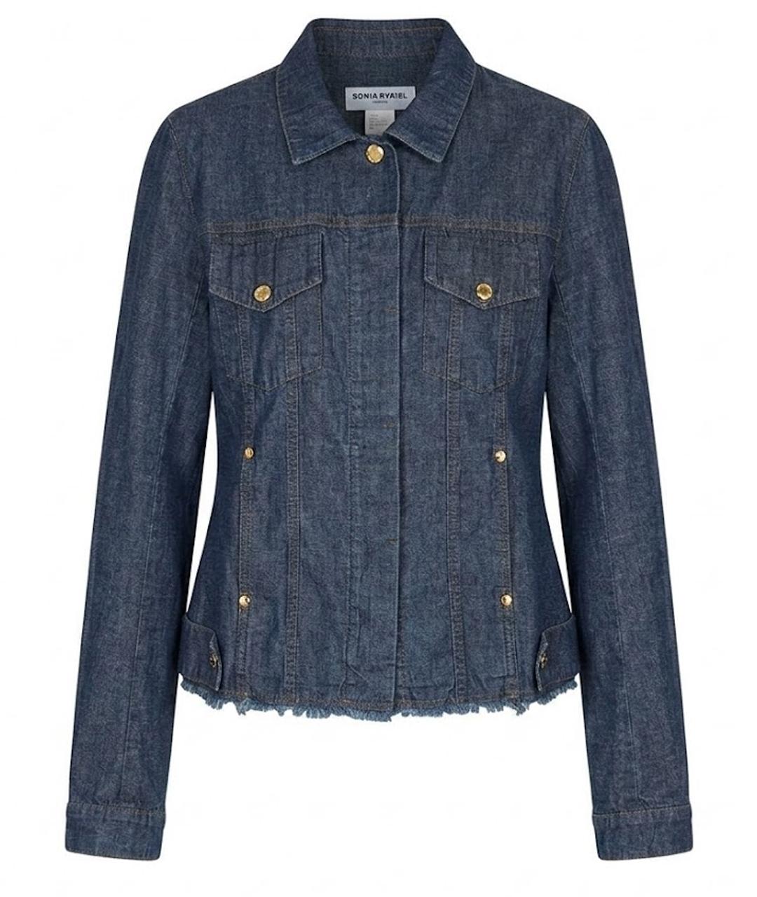 SONIA RYKIEL Синяя хлопковая рубашка, фото 1