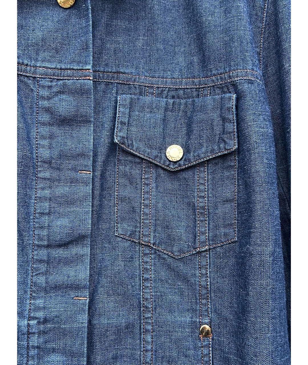 SONIA RYKIEL Синяя хлопковая рубашка, фото 7