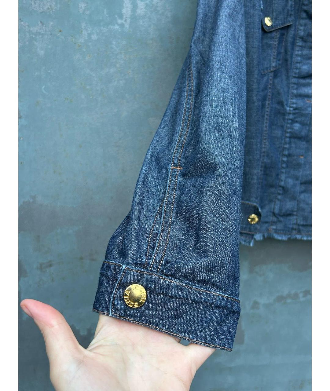 SONIA RYKIEL Синяя хлопковая рубашка, фото 6