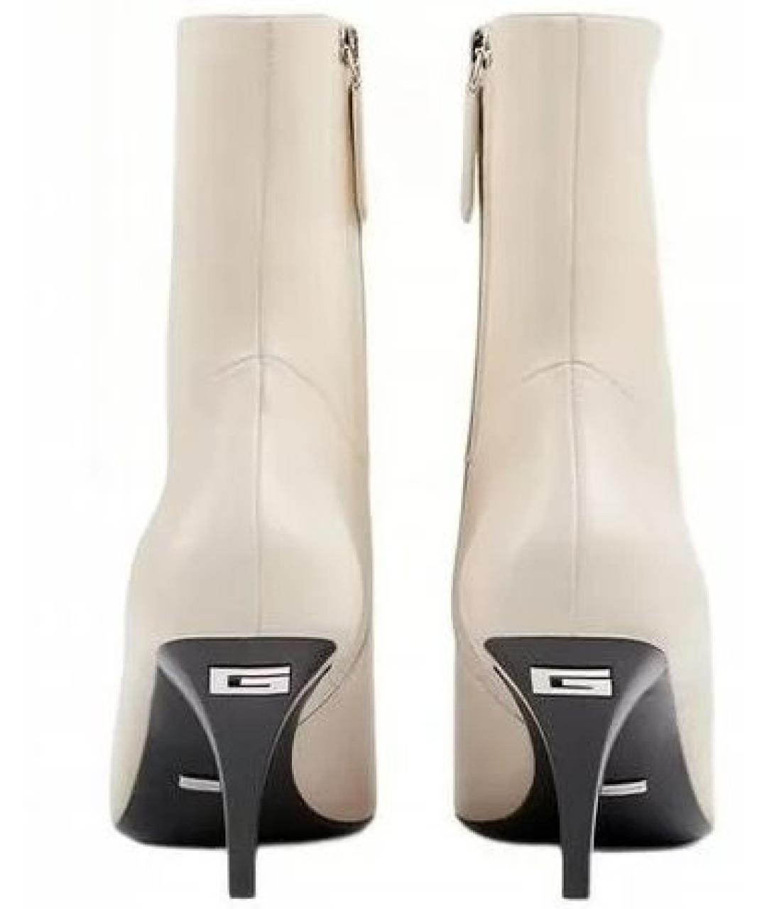 GUCCI Бежевые кожаные ботильоны, фото 6