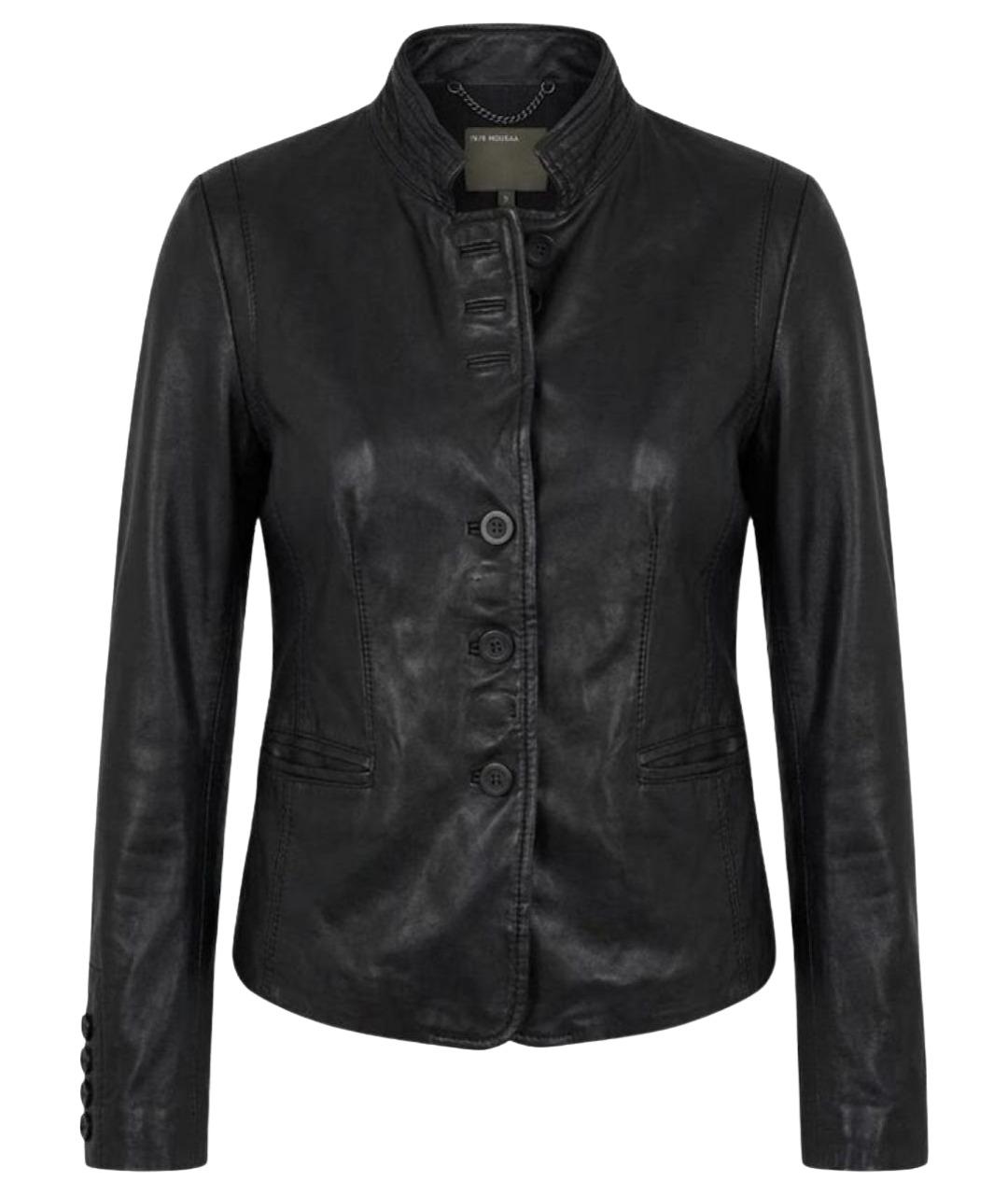 MUUBAA Черный кожаный жакет/пиджак, фото 1