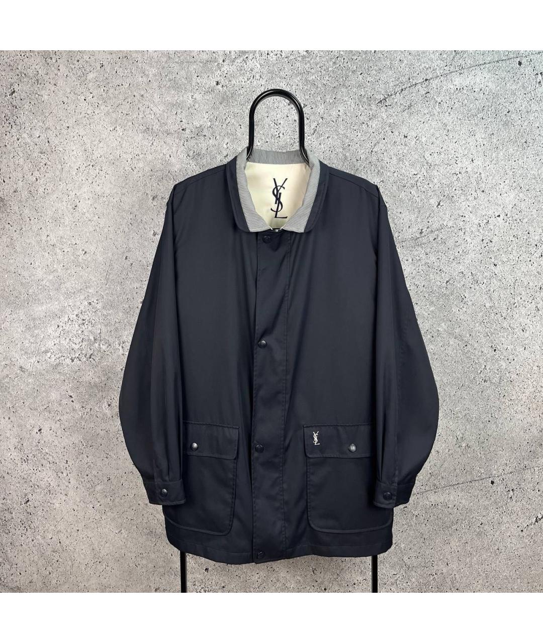 SAINT LAURENT Темно-синяя куртка, фото 9