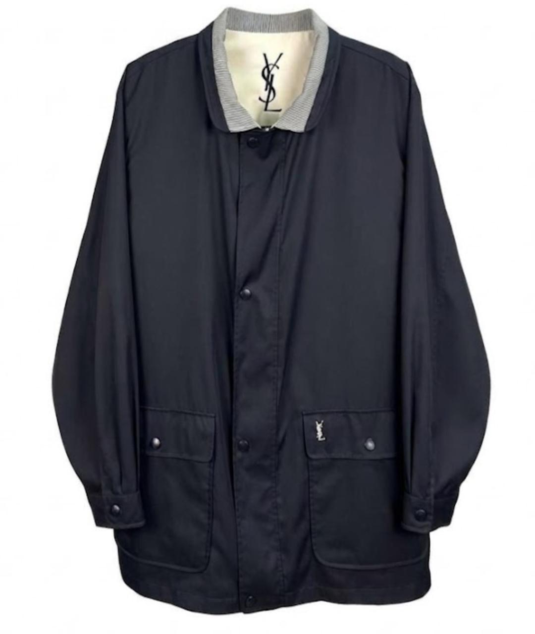 SAINT LAURENT Темно-синяя куртка, фото 1