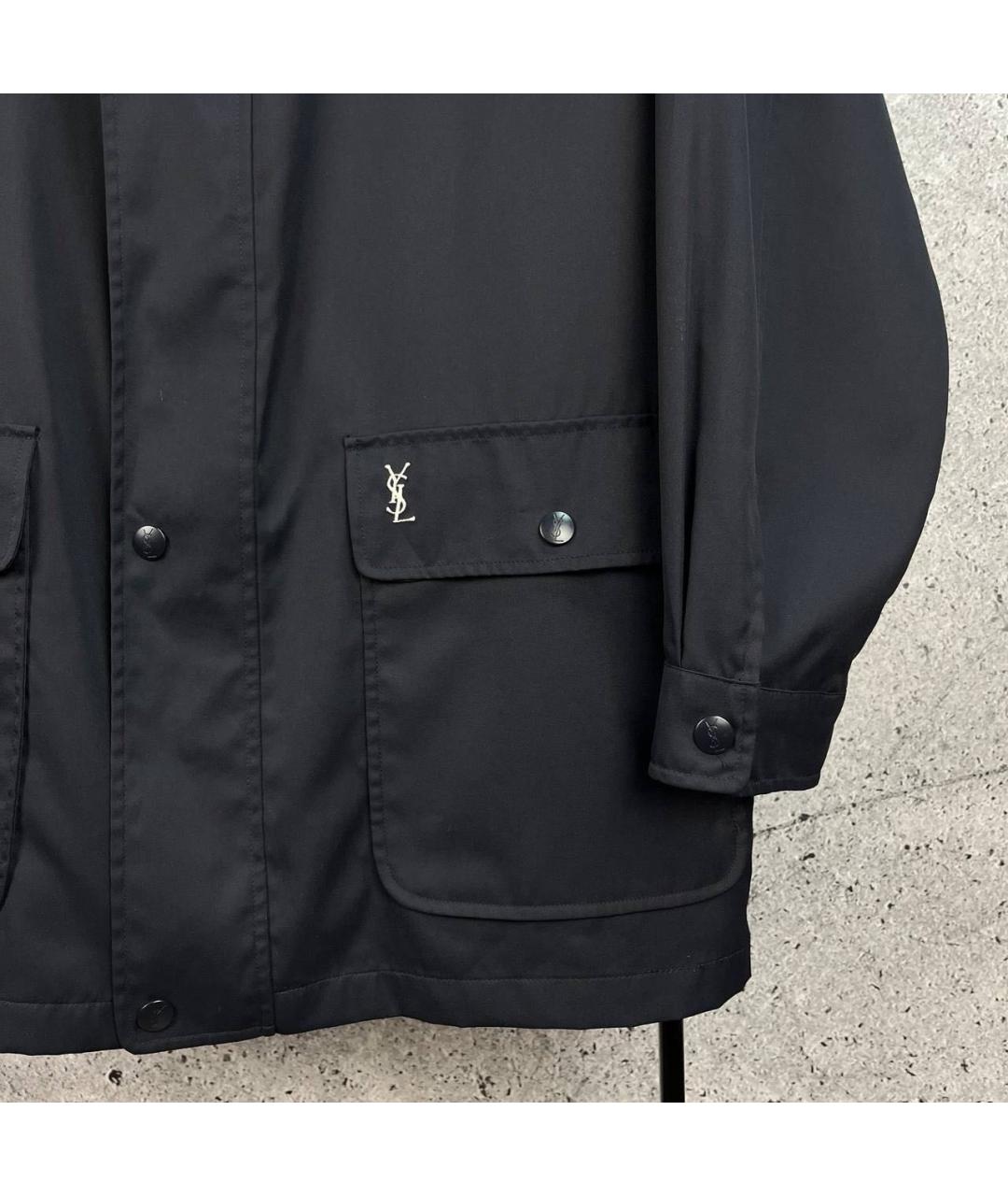 SAINT LAURENT Темно-синяя куртка, фото 4