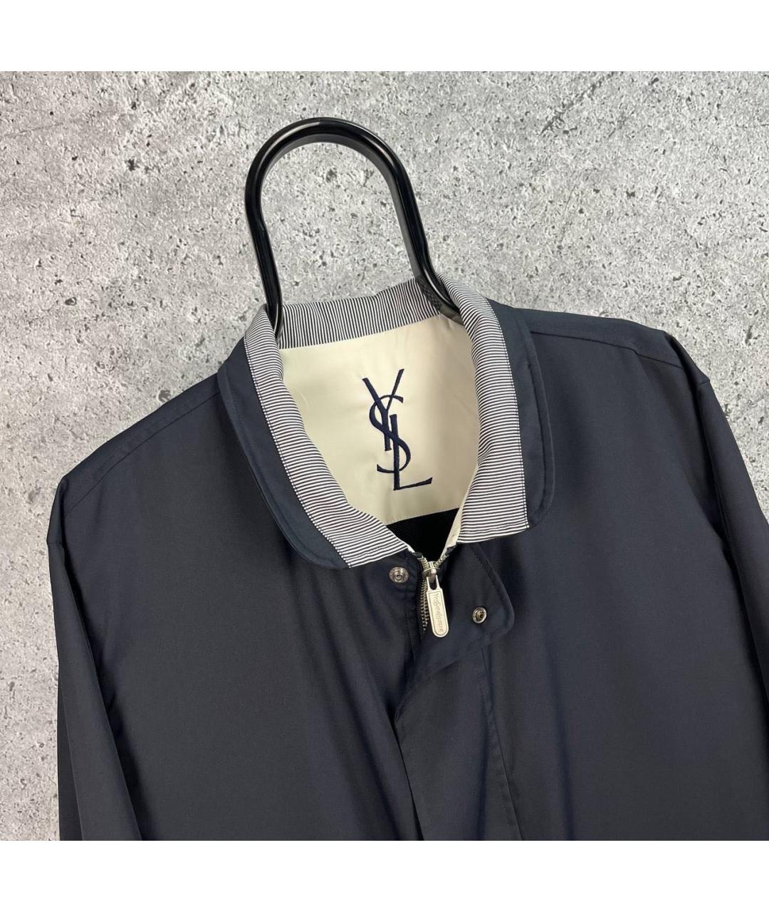 SAINT LAURENT Темно-синяя куртка, фото 8