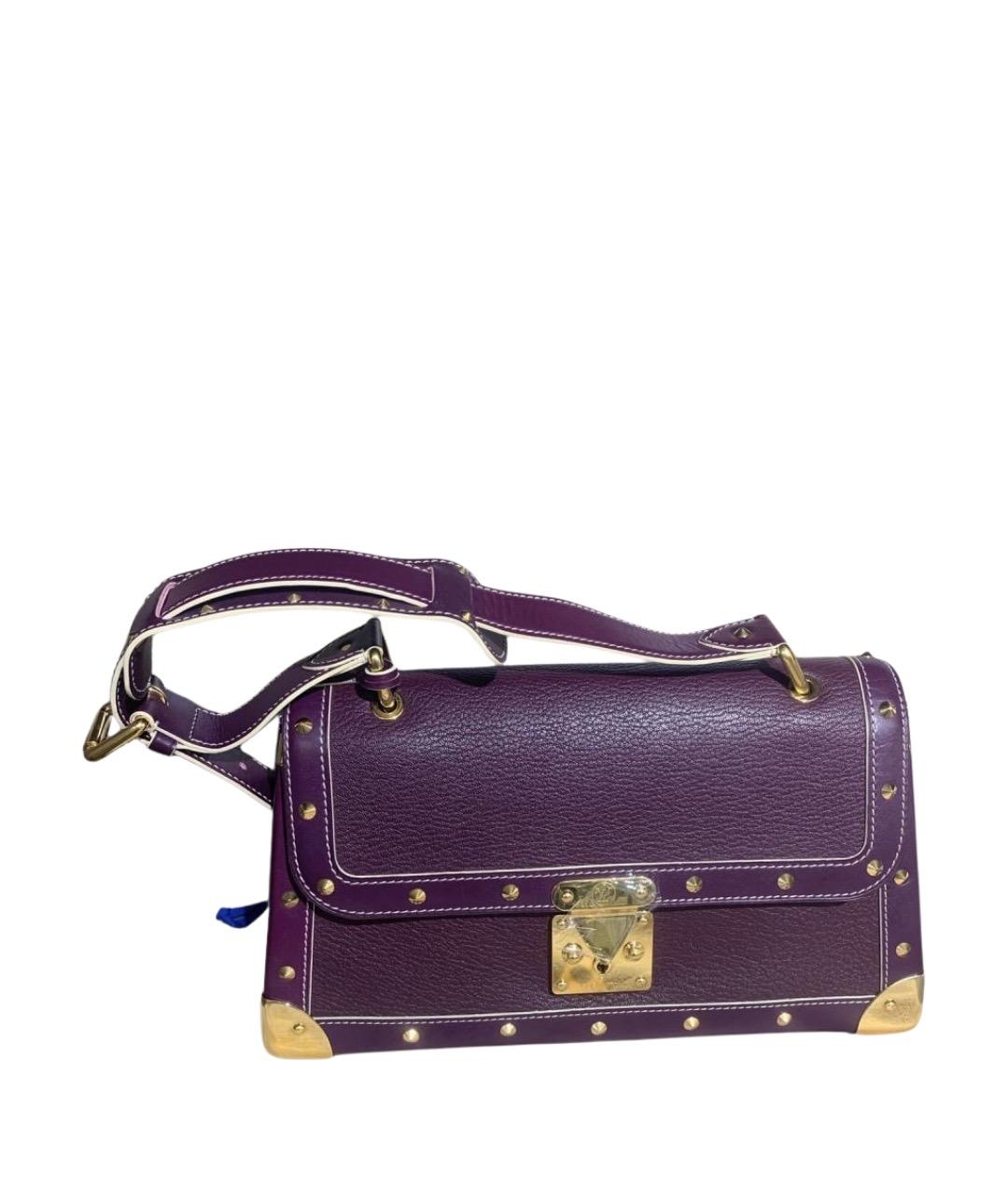 LOUIS VUITTON Фиолетовая кожаная сумка через плечо, фото 1