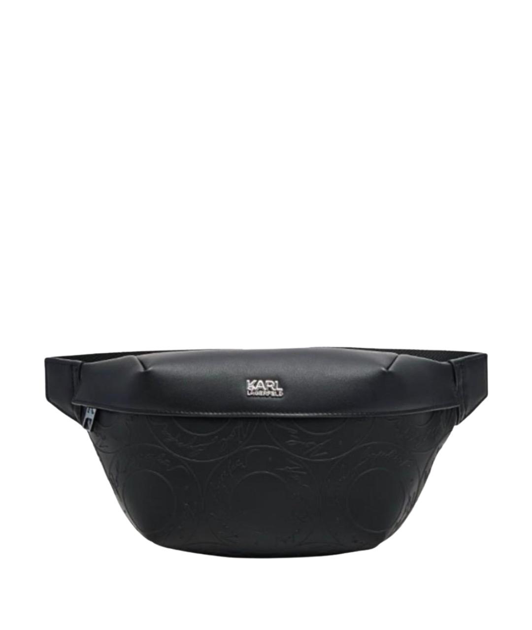 KARL LAGERFELD Черная поясная сумка, фото 1