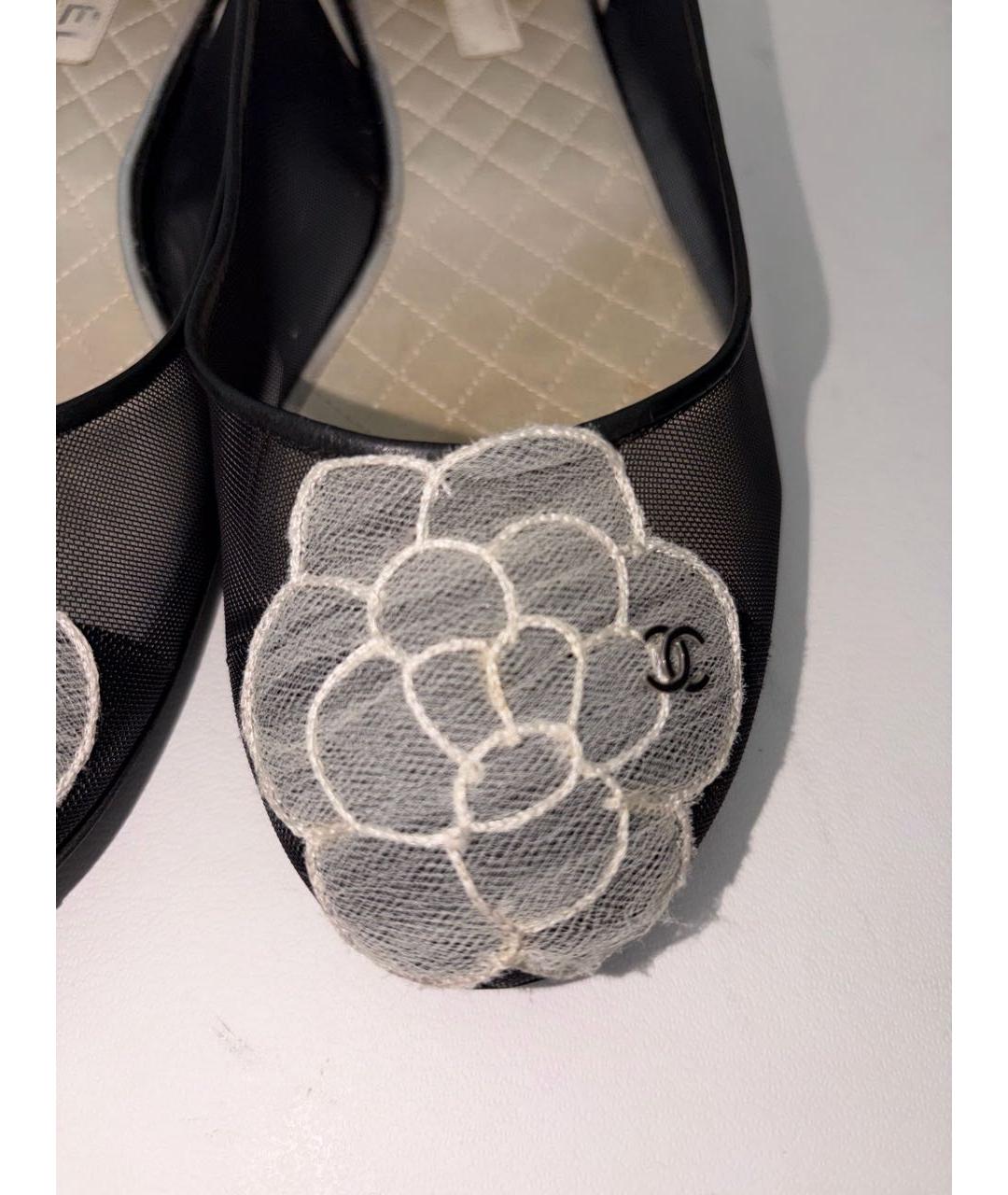 CHANEL Черные балетки, фото 2
