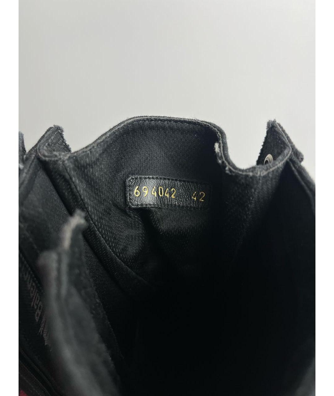 BALENCIAGA Черные текстильные высокие ботинки, фото 6