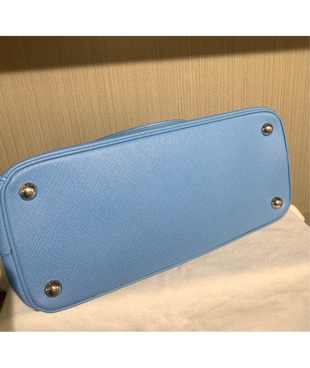 PRADA Голубая кожаная сумка через плечо, фото 6