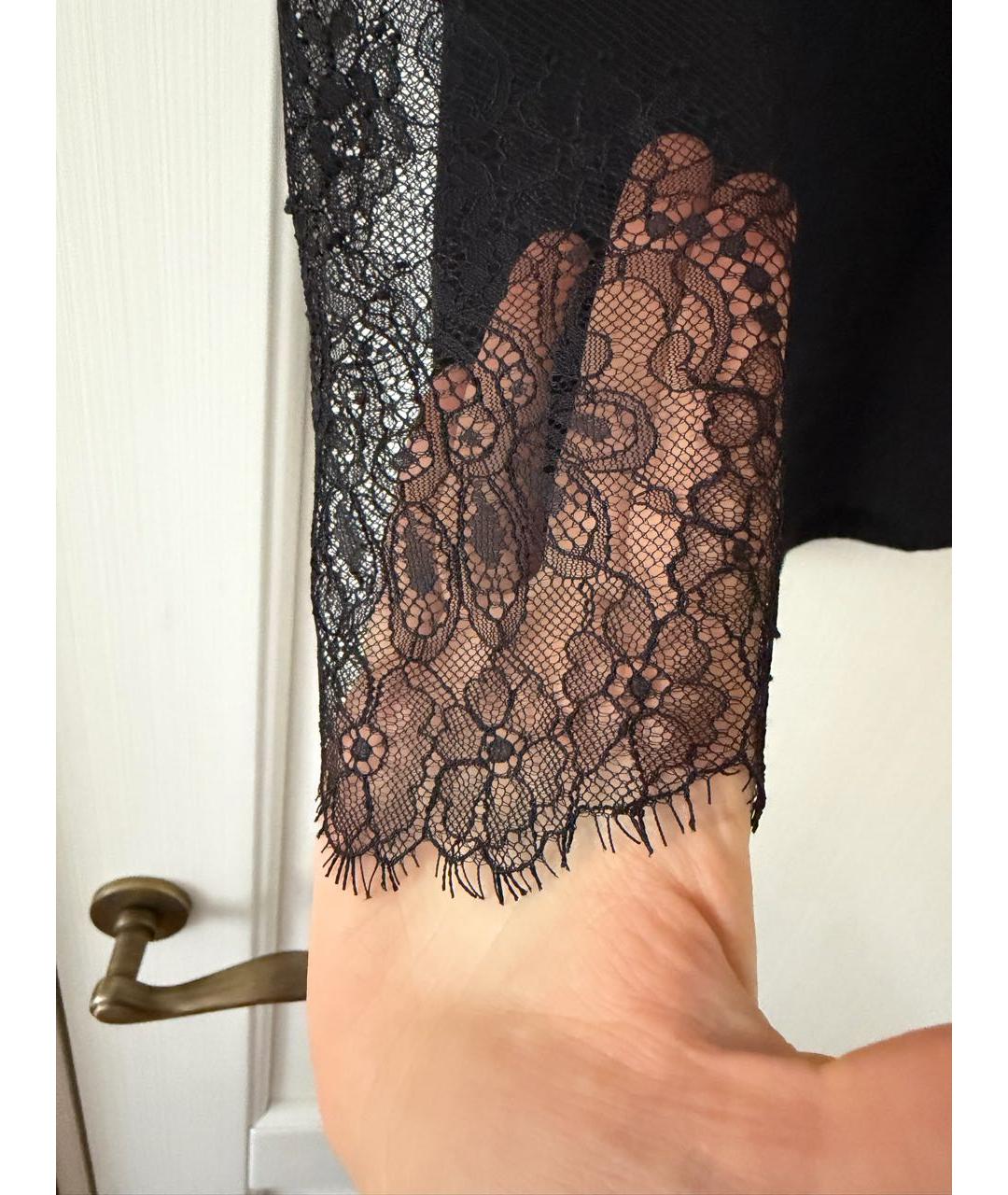 SANDRO Черная вискозная блузы, фото 3